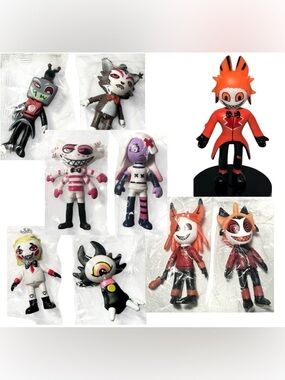 Hazbin Hotel x9 Figures Alastor Vox Husk
